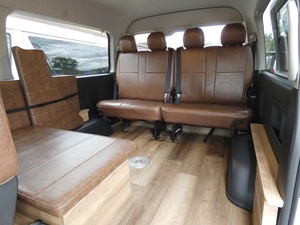 ハイエースワゴンflexdreamライトキャンピングカー　車中泊　ピクニック