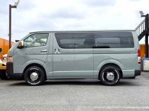ハイエースバンキャンプ　アウトドア　レジャー 車中泊