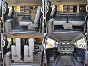 ハイエースワゴン車中泊　ライトキャンピング　ベッドキット