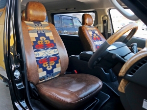 ハイエースワゴン車中泊　ピクニック　ベッドキット