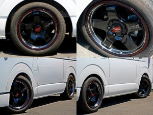ハイエースバンバン　カスタム　ホイール　エアロ　新車
