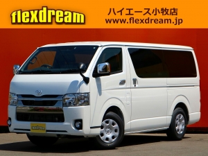 ハイエースＶアウトドア　キャンプ　車中泊　バンライフ　１BOX　ベッド　キャンピングカー