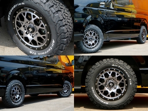 ハイエースワゴンキャンプ　車中泊　アウトドア　レジャー　内装架装