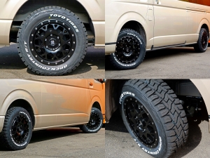 ハイエースワゴンアウトドア　キャンプ　車中泊　バンライフ　１BOX　ベッド　キャンピングカー