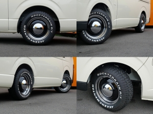 ハイエースバン新車アウトレットキャンプ　車中泊　アウトドア　レジャー　内装架装
