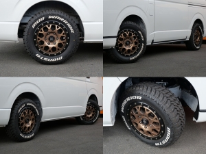 ハイエースワゴンキャンプ　車中泊　アウトドア　レジャー　内装架装