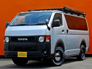 ハイエースバンアウトドア　キャンプ　車中泊　バンライフ　１BOX　ベッド　キャンピングカー
