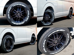 ハイエースバンキャンプ　アウトドア　レジャー　車中泊　