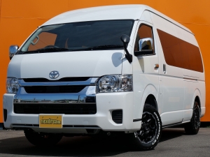 ハイエースワゴンアウトドア　キャンプ　車中泊　バンライフ　１BOX　ベッド　キャンピングカー