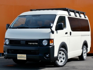 ハイエースワゴンアウトドア　キャンプ　車中泊　バンライフ　１BOX　ベッド　キャンピングカー