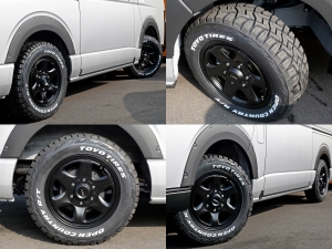 ハイエースバンアウトドア　キャンプ　車中泊　バンライフ　１BOX　ベッド　キャンピングカー