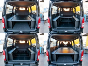 ハイエースバンアウトドア　キャンプ　車中泊　バンライフ　１BOX　ベッド　キャンピングカー
