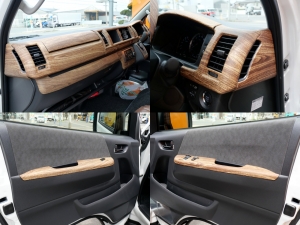 ハイエースワゴンキャンプ　車中泊　アウトドア　レジャー　内装架装