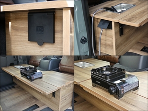ハイエースバンMONOBOX　ライトキャンピングカー　丸目クラシック