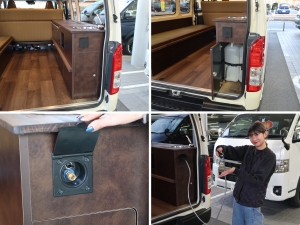 ハイエースバンVANLIFEキャンピングカー　FDBOX-V10H