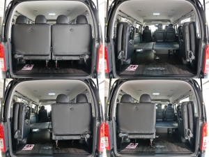 ハイエースワゴン車中泊　ピクニック　ハイエース
