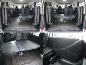 ハイエースワゴン新車　公認車　ベッドキット　１０人乗り