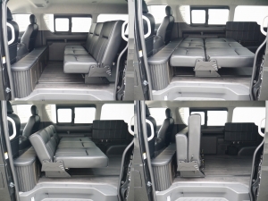 ハイエースワゴン車中泊　キャンピング　ベッドキット　ＲＥＶＯシート