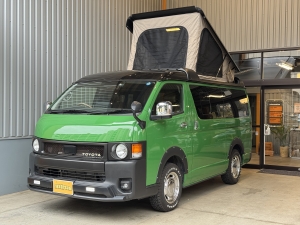 ハイエースバンflexdreamデモカー　ハイエースワイドバン　FD-BOX V09M　ポップアップルーフ