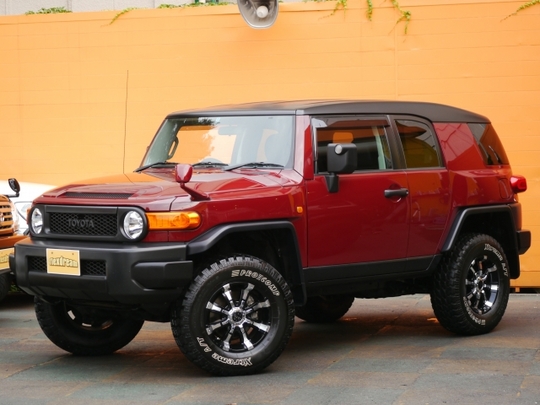 FJ クルーザー ツートンブリックレッドメタリック カラーサンプルミニカー ③ FJ クルーザー ツートンブリックレッドメタリック カラー