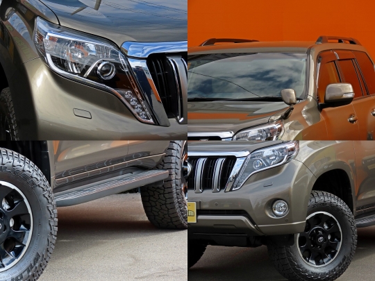 トヨタカラーサンプル ランドクルーザープラド（150後期型）ブロンズ ランクルプラド150プラド 中期モデル ブロンズマイカ
